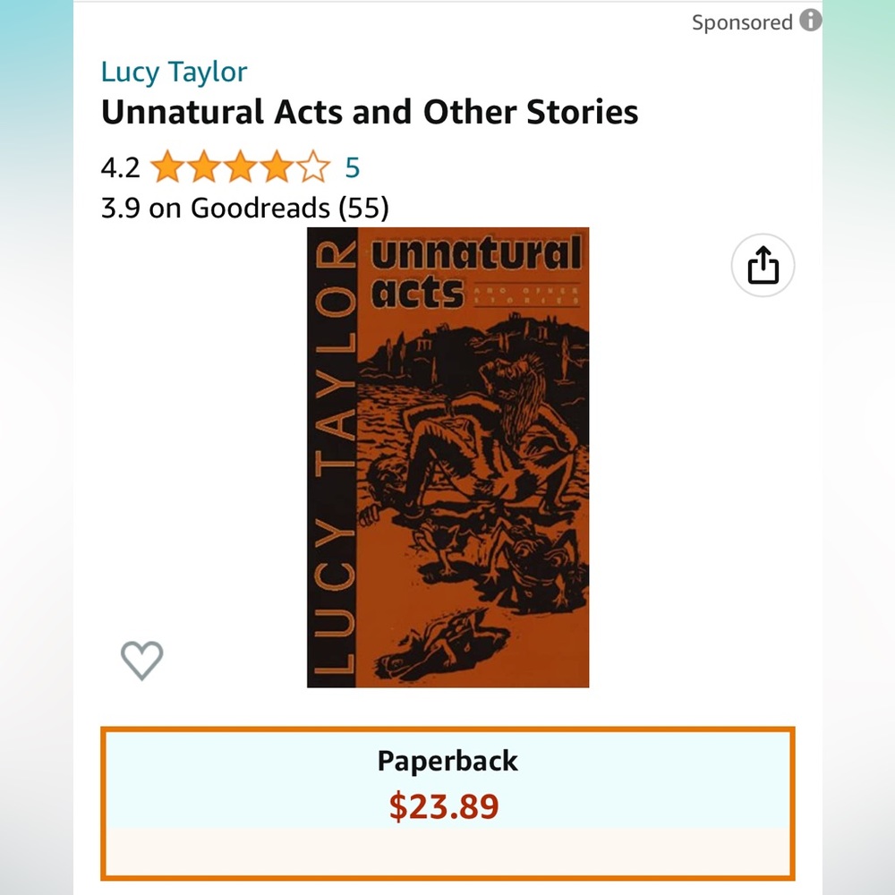Book unnatural acts and other stories. Good condition